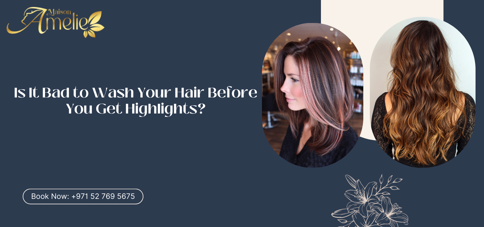 Hair stylist applying highlights at a Motor City salon during a professional hair coloring session