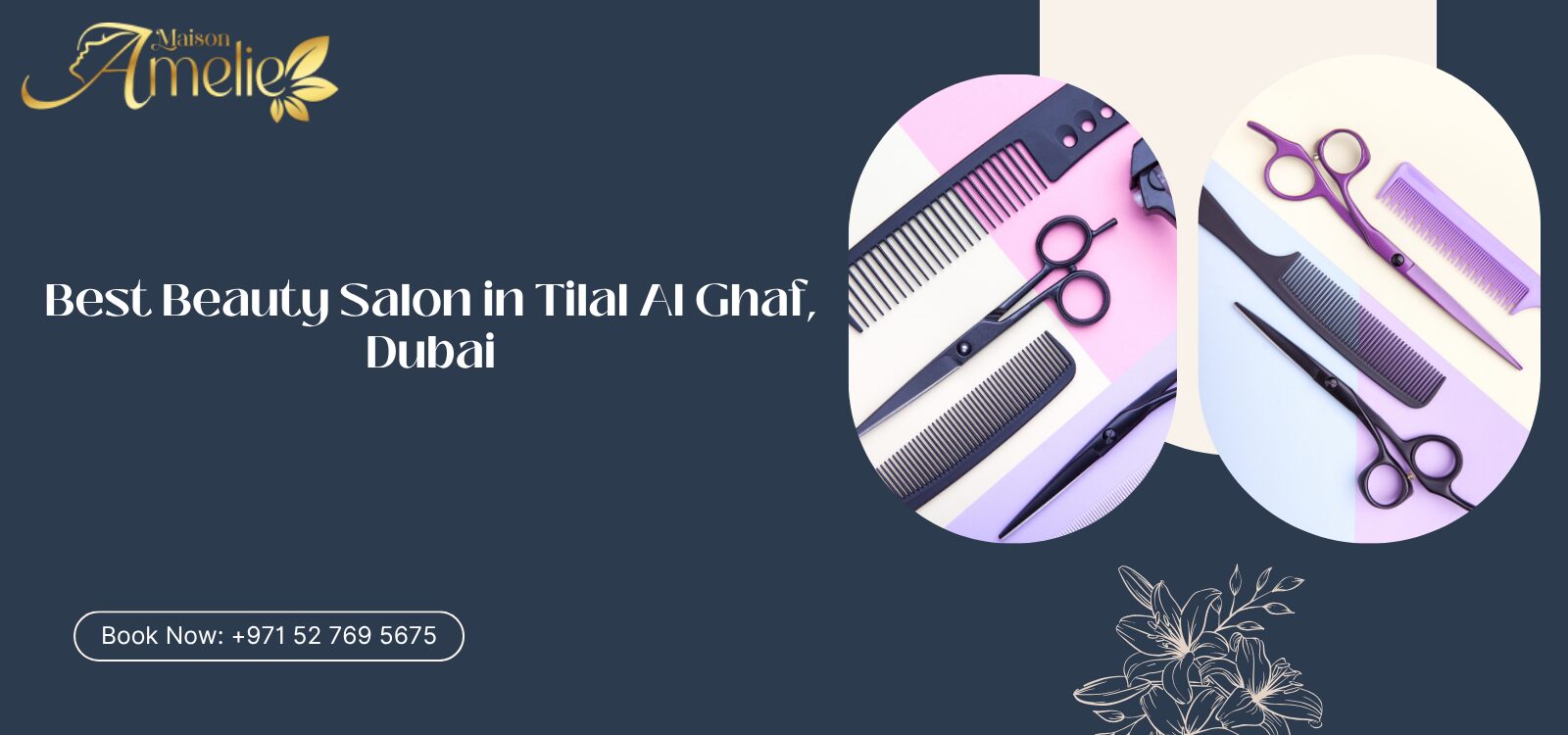 Luxury beauty services at Maison Amelie, best beauty salon in Tilal Al Ghaf